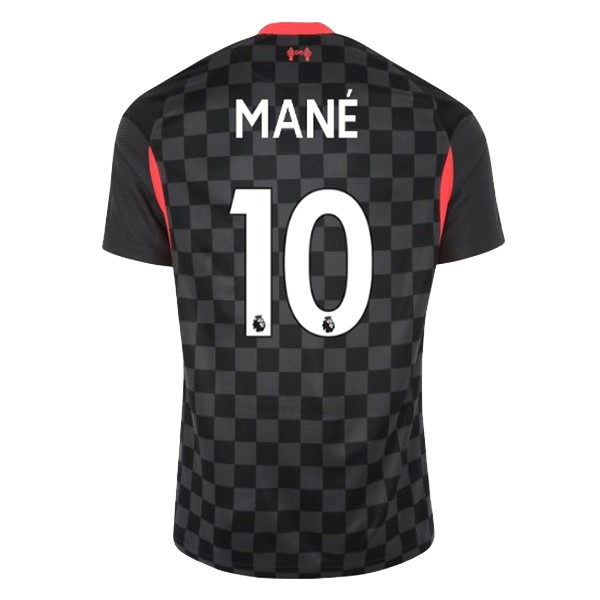 Trikot Liverpool NO.10 Mane Ausweich 2020-21 Schwarz Fussballtrikots Günstig